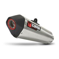 Scorpion Slip-On Exhaust - Serket Taper S/Steel - for Kawasaki Versys 650 (2007-14)