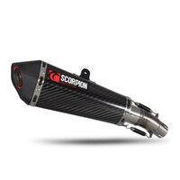 Scorpion Slip-On Exhaust - Serket Taper Carbon Fibre - for Kawasaki Ninja 400 / 250 (2018-20)