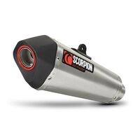Scorpion Slip-On Exhaust - Serket Taper S/Steel - for Kawasaki Ninja 300 (2012-17)