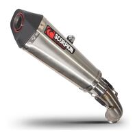 Scorpion Slip-On Exhaust - Serket Taper S/Steel - for KTM 390 Duke (2017-20)