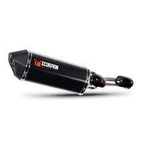 Scorpion Slip-On Exhaust - Serket Parallel Black Ceramic - for KTM Adventure 790 incl. R (2019-20)