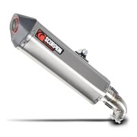 Scorpion Slip-On Exhaust - Serket Parallel S/Steel - for Suzuki DL1000 V-Strom (2014-19)