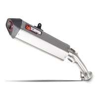 Scorpion Slip-On Exhaust - Serket Parallel S/Steel - for Triumph Tiger 1200 Explorer (2012-15)