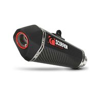 Scorpion Slip-On Exhaust - Serket Taper Carbon Fibre - for Yamaha YZF R3/R25 (2014-)