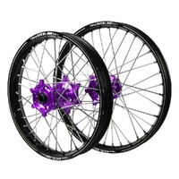 Gas Gas SM Pro Purple Hubs / A60 Black Rims Wheel Set