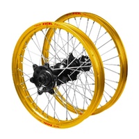 Yamaha SM Pro Black Hubs / Excel JNR Gold Rims Wheel Set