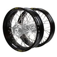 Gas Gas SM Pro Silver Hubs / Excel Black Rims Dirt Track Wheel Set