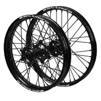 KTM SM Pro Black Hubs / SM Pro Platinum Black Rims / Black Nipples / Black Spokes Wheel Set