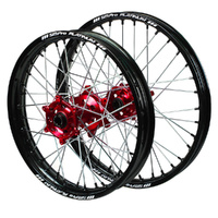Husqvarna SM Pro Red Hubs / SM Pro Platinum Black Rims / Black Nipples Wheel Set