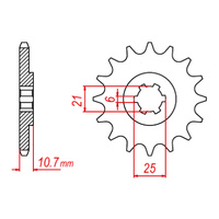 MTX 331 Steel Front Sprocket #630 (16T) (10-405-16)