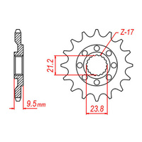 MTX 284 Steel Front Sprocket #520 (13T) (10-ML4-13)