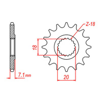 MTX 427 Steel Front Sprocket #520 (13T) (10-141-13)