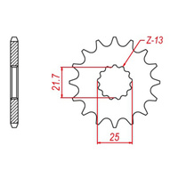 MTX 436 Hornet Lightweight Steel Front Sprocket #520 (13T) (10B-167-13)