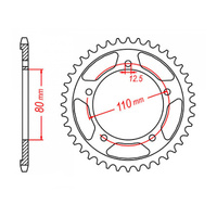MTX 2010 Steel Rear Sprocket #530 (46T) (11-TR1-46)