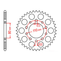MTX 1334 Steel Rear Sprocket #530 (43T) (11-438-43)
