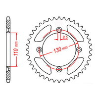MTX 215 Steel Rear Sprocket #420 (54T) (11-4GC-54)