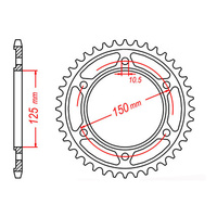 MTX 899 Steel Rear Sprocket #525 (44T) (11-KM5-44)
