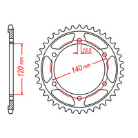 MTX 499 Steel Rear Sprocket #530 (45T) (11-ZZR-45)