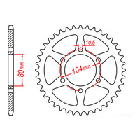 MTX 501 Steel Rear Sprocket #630 (46T) (11-098-46)