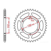 MTX 486 Steel Rear Sprocket #520 (46T) (11-192-46)