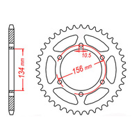 MTX 472 Steel Rear Sprocket #520 (48T) (11-130-48)