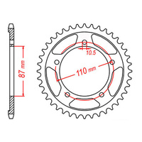 MTX 823 Steel Rear Sprocket #520 (49T) (11-01D-49)