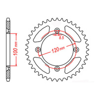 MTX 798 Steel Rear Sprocket #428 (55T) (11-209-55)