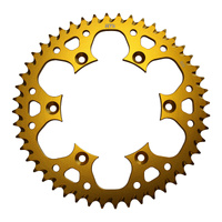 MTX 808 Zero Aluminium Rear Sprocket #520 - Gold (48T) (11A-402-48GLD)