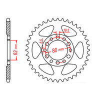 MTX 1842 Steel Rear Sprocket #428 (45T) (11-248-45)