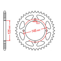 MTX 857 Steel Rear Sprocket #520 (48T) (11-5Y1-48)