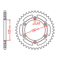 MTX 897 Steel Rear Sprocket #520 (45T) (11-KM1-45)