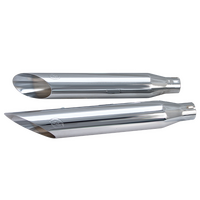 S&S Cycle Slash Down Slip-On Muffler Kit, Chrome