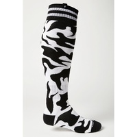 Youth Black Lbl Flame Sock Mx21 / Whtblk