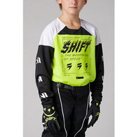 Youth White Label Flame Jersey Mx21 / Floylw