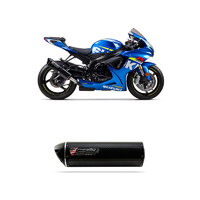 Two Brothers Racing Suzuki GSXR600/750 Slip-On Carbon Exhaust (11-20) Silver