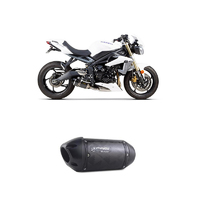 Two Brothers Racing Triumph Street Triple Slip-On Carbon Exhaust (13-17) Black