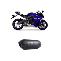 Two Brothers Racing Yamaha R6 Full-System Carbon Exhaust (08-20) S1R Black
