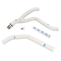 Samco Sport Yamaha White Off Road Radiator Hose Kit YZ 250 F 2019-2023 (YAM-92)