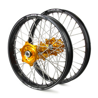 Husaberg Talon / Excel A60 SNR MX Black Rims / Gold Hubs Wheel Set FE-TE 250-300-350-450-501 2003-14 (21 / 18*2.15)
