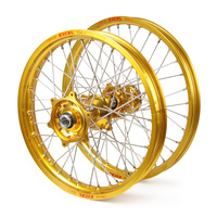 Honda Talon / Excel SNR MX Gold Rims / Gold Hubs Wheel Set CR 125-250 2000-01 (21*1.6 / 19*2.15)