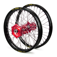 Honda Talon / Excel SNR MX Black Rims / Red Hubs Wheel Set CRF 250 2014-17, CRF450 2013-17 (21*1.6 / 19*2.15)