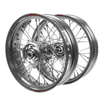 Husqvarna Talon Silver Hubs / Excel Silver Rims Supermotard Wheel Set