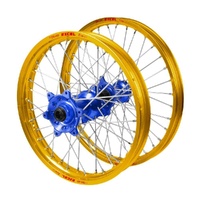 Kawasaki Talon Blue Hubs / Excel Gold Rims Wheel Set