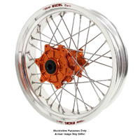 KTM 790-1090-1190-1290 Adventure Talon Orange Hubs / Excel Silver Rims Rear Wheel