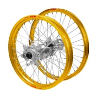 Gas Gas Talon Silver Hubs / Excel Junior Gold Rims Wheel Set
