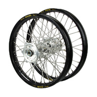 Husqvarna Talon Silver Hubs / Excel Junior Black Rims Wheel Set
