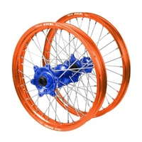 KTM Talon Blue Hubs / Excel Orange Rims Wheel Set