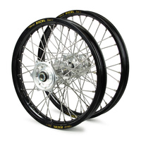 Husqvarna Talon / Excel SNR MX Black Rims / Silver Hubs Wheel Set TE-FE 250-300-350-450 2016-17 (21*1.6 / 18*2.15)