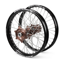 KTM Talon / Platinum SNR MX Black Rims / Mag Hubs Wheel Set SX-SXF 125-250-350-450 2003-12 (21 / 19*2.15)