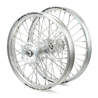 KTM Talon / Platinum SNR MX Silver Rims / Silver Hubs Wheel Set SX-SXF 125-250-350-450 2003-12 (21 / 19*2.15)
